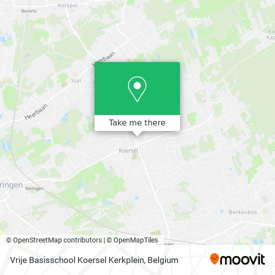 Vrije Basisschool Koersel Kerkplein map