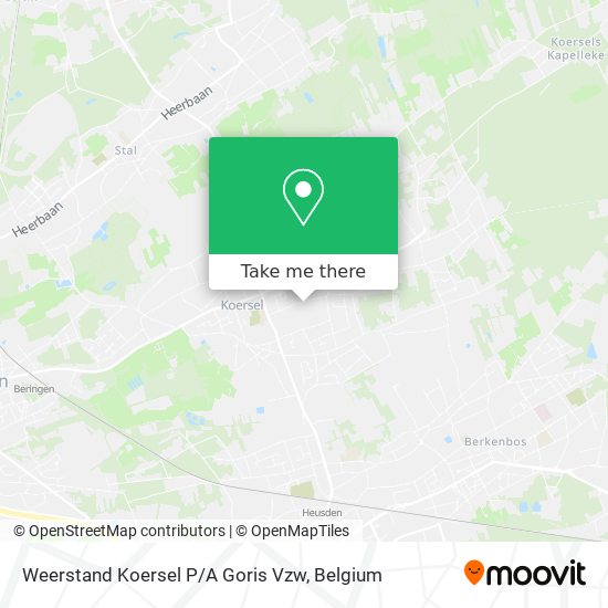 Weerstand Koersel P / A Goris Vzw map