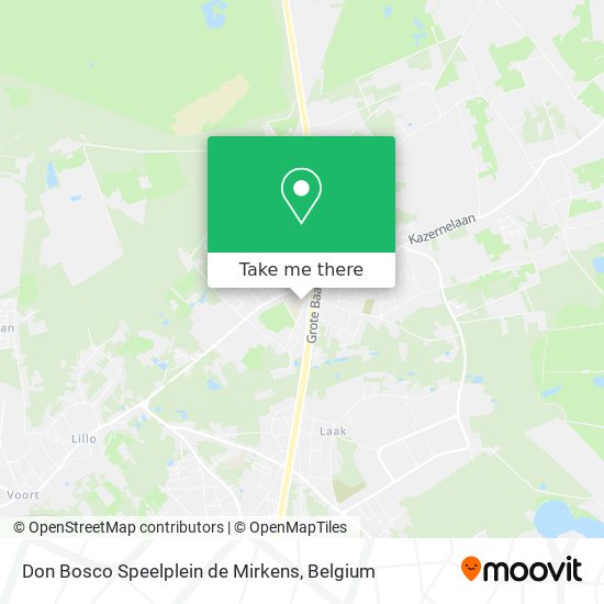 Don Bosco Speelplein de Mirkens map