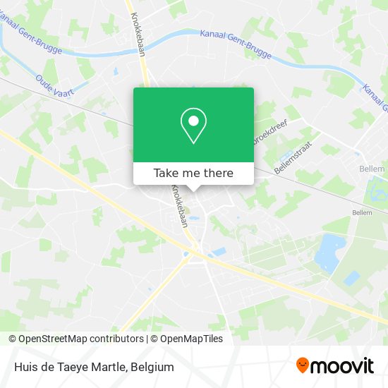 Huis de Taeye Martle map