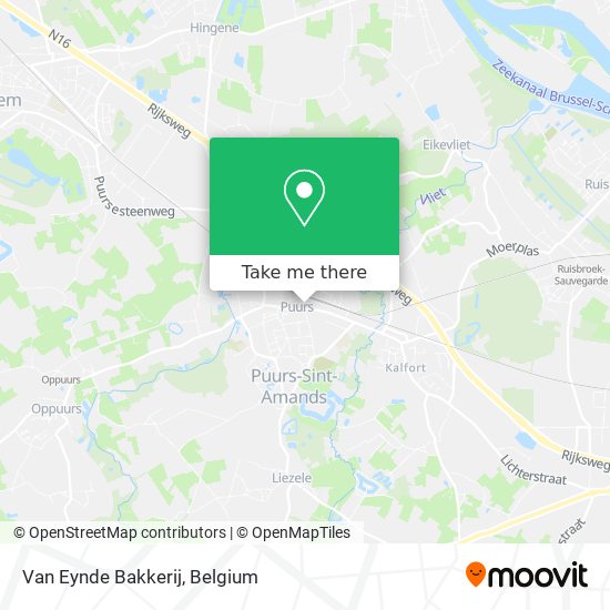 Van Eynde Bakkerij map