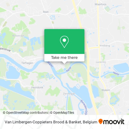 Van Limbergen-Coppieters Brood & Banket map