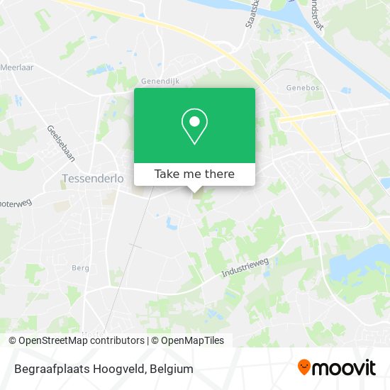 Begraafplaats Hoogveld map