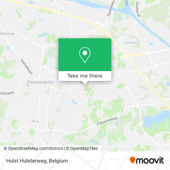 Hulst Hulsterweg map