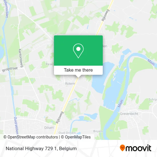 National Highway 729 1 map