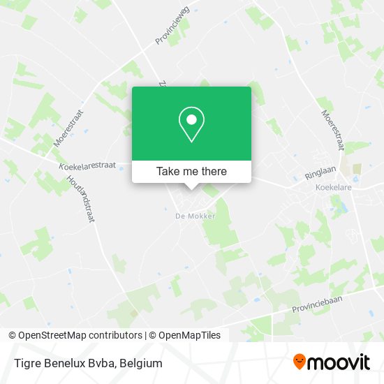 Tigre Benelux Bvba map