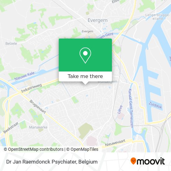 Dr Jan Raemdonck Psychiater map