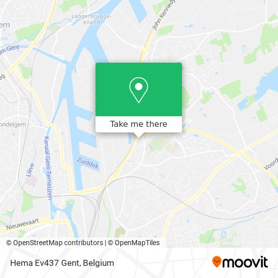 Hema Ev437 Gent map