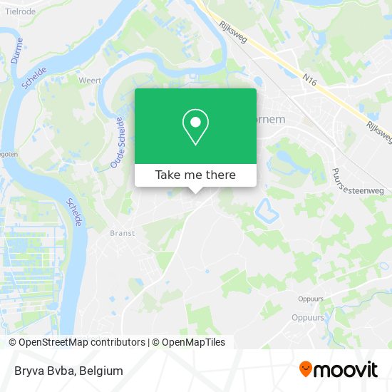 Bryva Bvba map