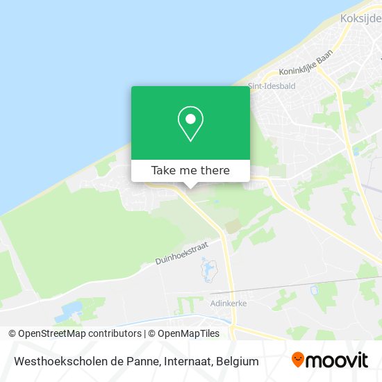 Westhoekscholen de Panne, Internaat map