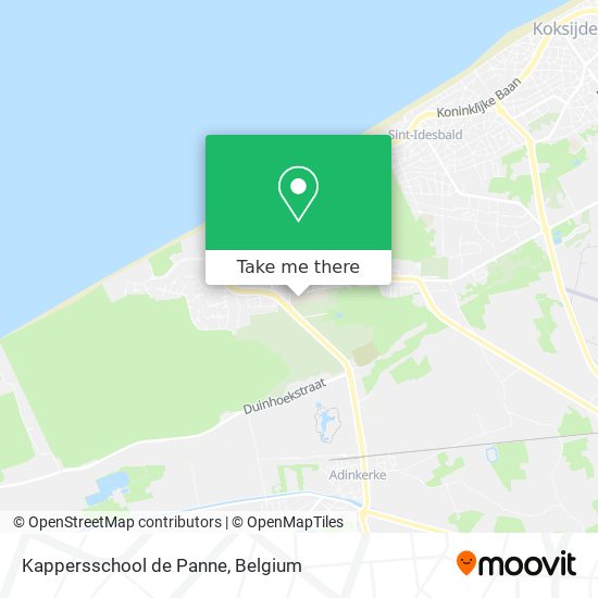 Kappersschool de Panne map