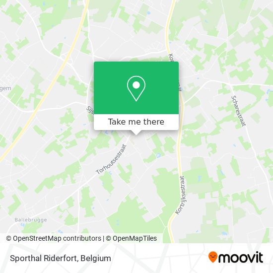 Sporthal Riderfort map