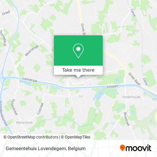 Gemeentehuis Lovendegem map