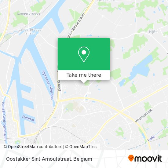 Oostakker Sint-Arnoutstraat map