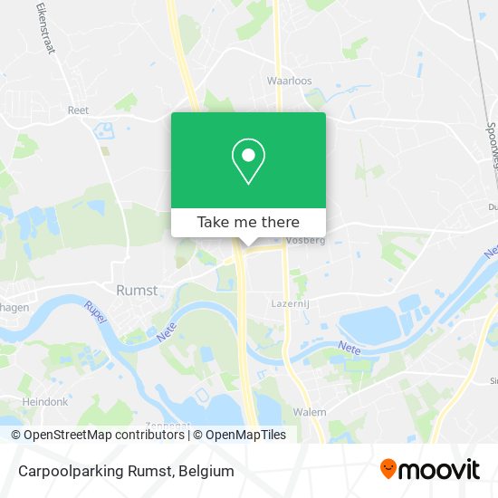 Carpoolparking Rumst map