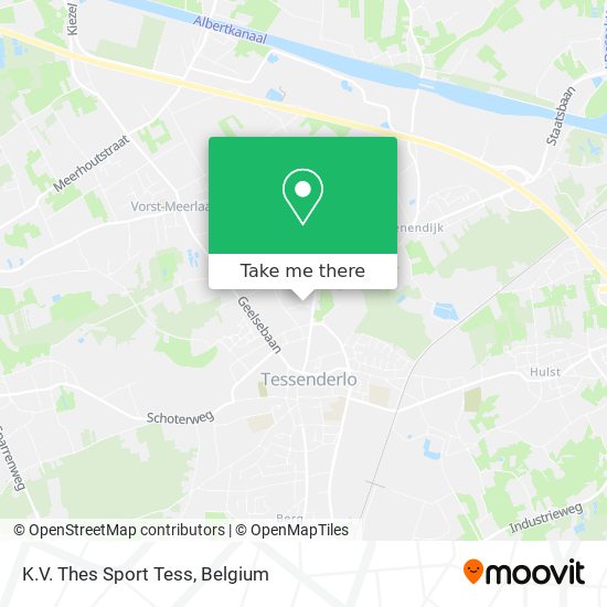 K.V. Thes Sport Tess map