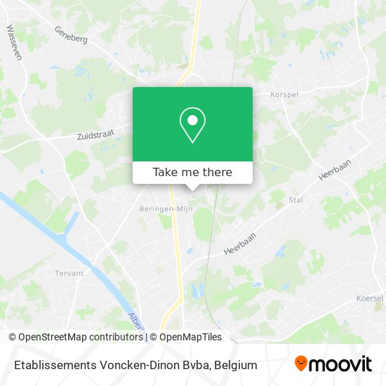 Etablissements Voncken-Dinon Bvba map