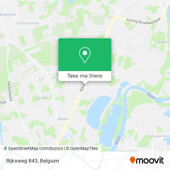Rijksweg 843 map