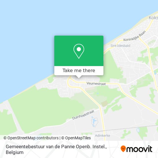 Gemeentebestuur van de Panne Openb. Instel. plan