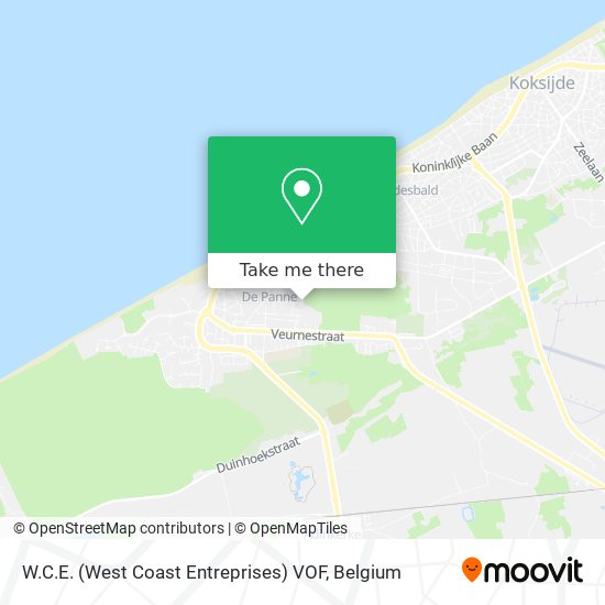 W.C.E. (West Coast Entreprises) VOF map