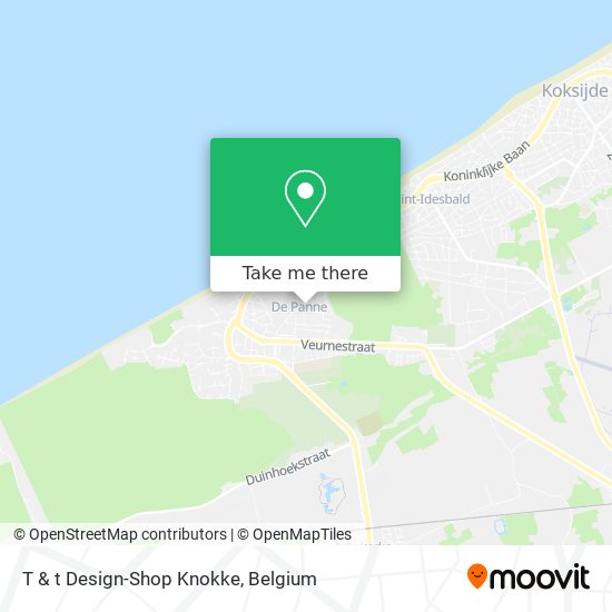 T & t Design-Shop Knokke map