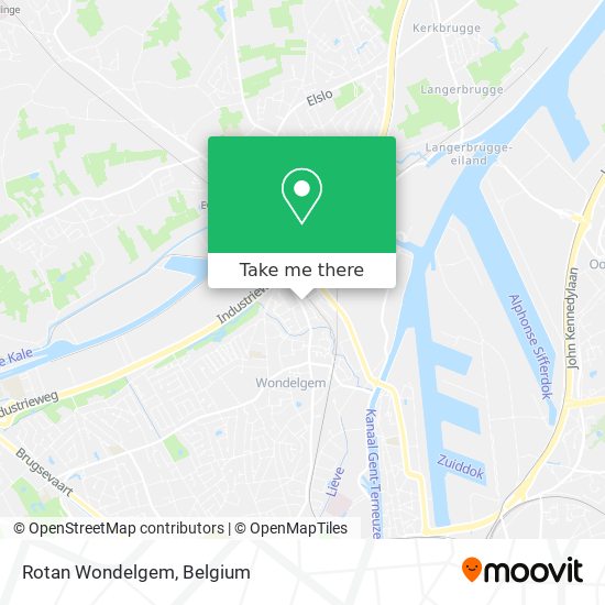 Rotan Wondelgem map