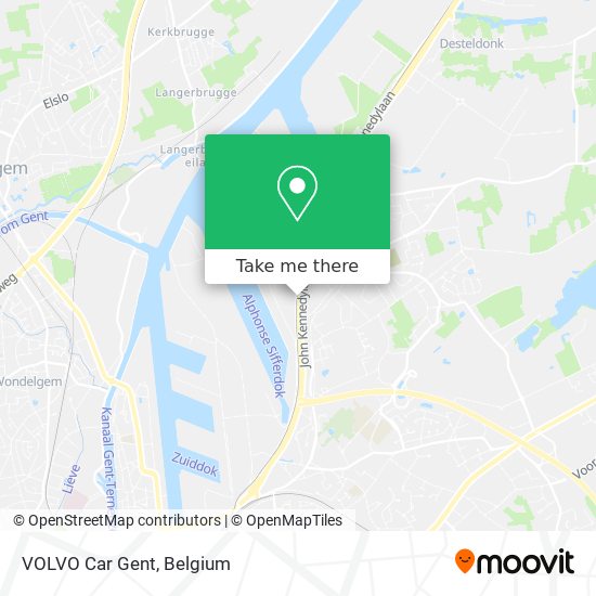 VOLVO Car Gent map