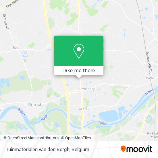 Tuinmaterialen van den Bergh map