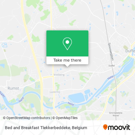 Bed and Breakfast Tlekkerbeddeke plan