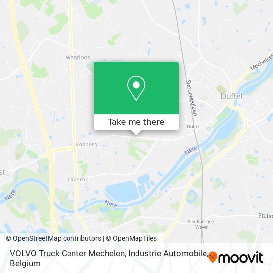 VOLVO Truck Center Mechelen, Industrie Automobile map