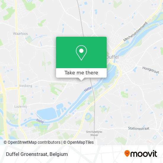 Duffel Groenstraat map