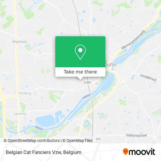 Belgian Cat Fanciers Vzw map