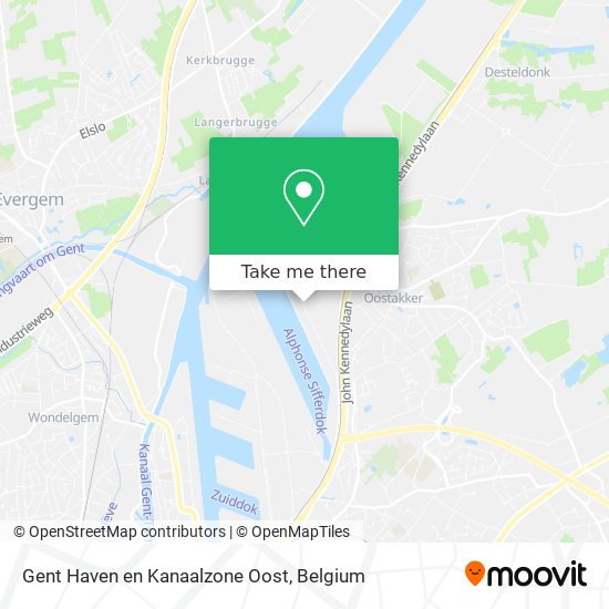 Gent Haven en Kanaalzone Oost map