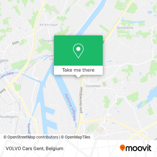 VOLVO Cars Gent map