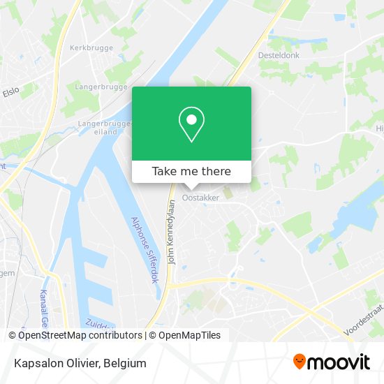 Kapsalon Olivier map