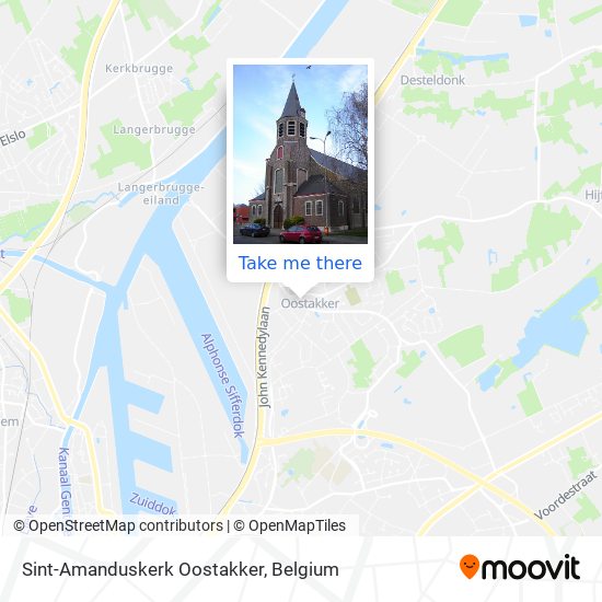 Sint-Amanduskerk Oostakker plan