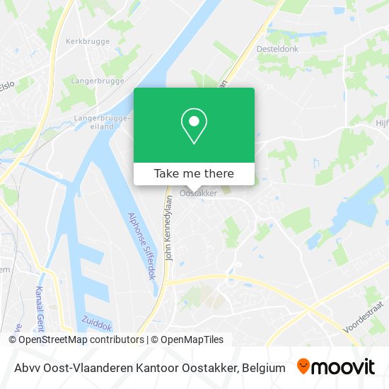 Abvv Oost-Vlaanderen Kantoor Oostakker plan