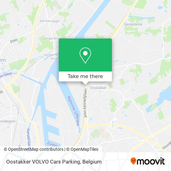 Oostakker VOLVO Cars Parking map