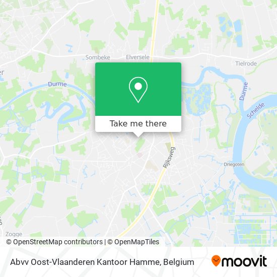 Abvv Oost-Vlaanderen Kantoor Hamme map
