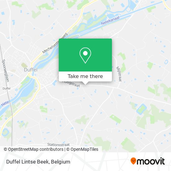 Duffel Lintse Beek map