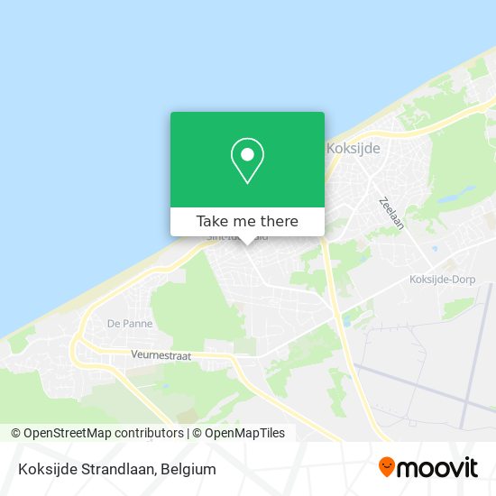 Koksijde Strandlaan map