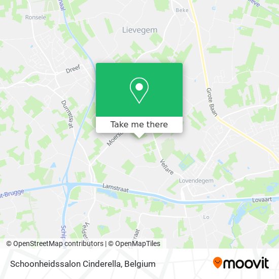 Schoonheidssalon Cinderella map