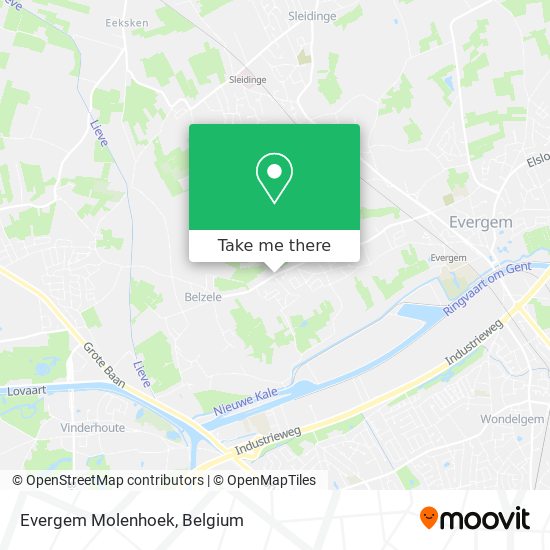 Evergem Molenhoek map