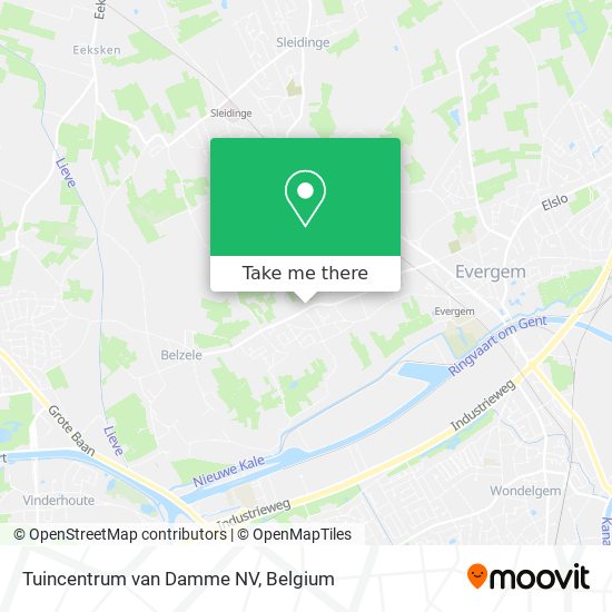 Tuincentrum van Damme NV map