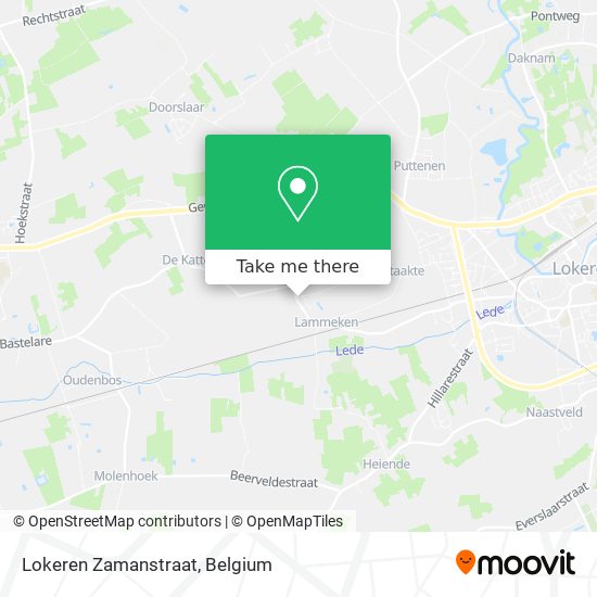 Lokeren Zamanstraat map