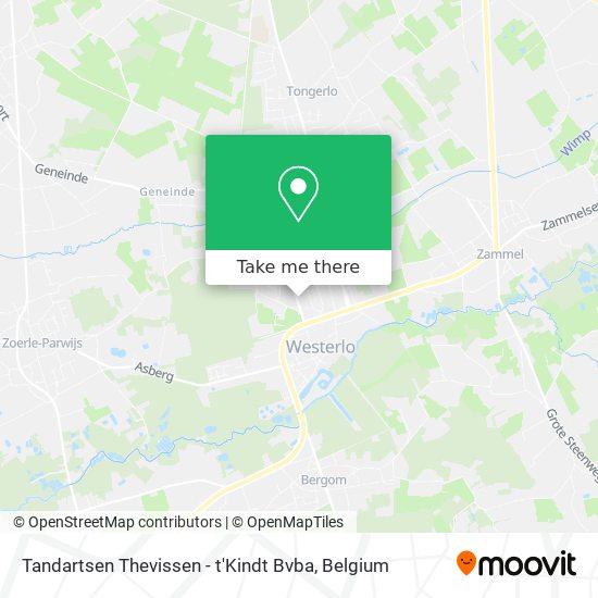 Tandartsen Thevissen - t'Kindt Bvba map