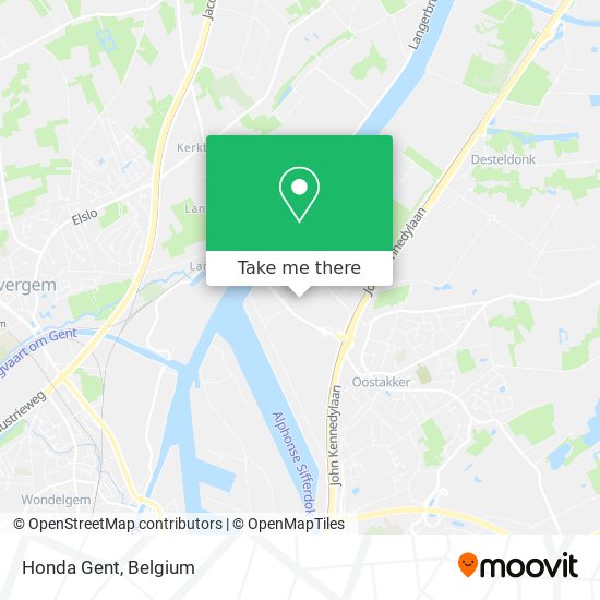 Honda Gent map