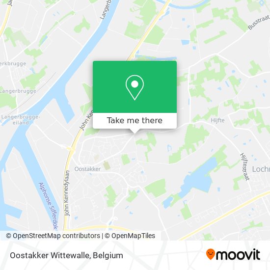 Oostakker Wittewalle map