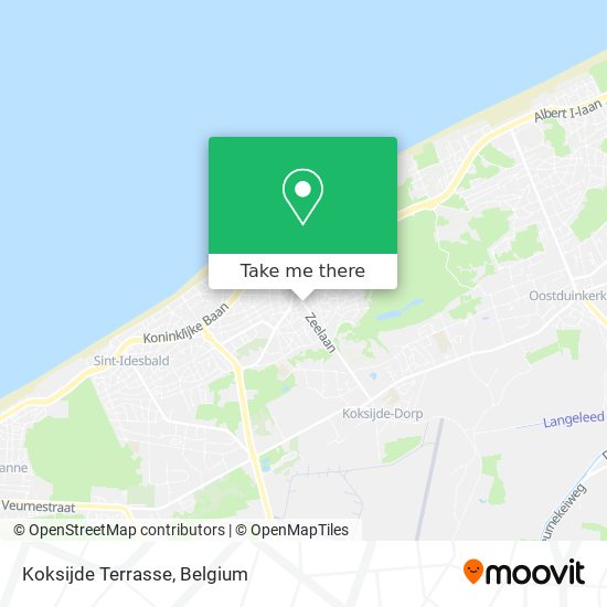 Koksijde Terrasse map