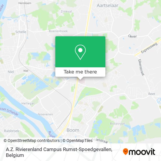 A.Z. Rivierenland Campus Rumst-Spoedgevallen map